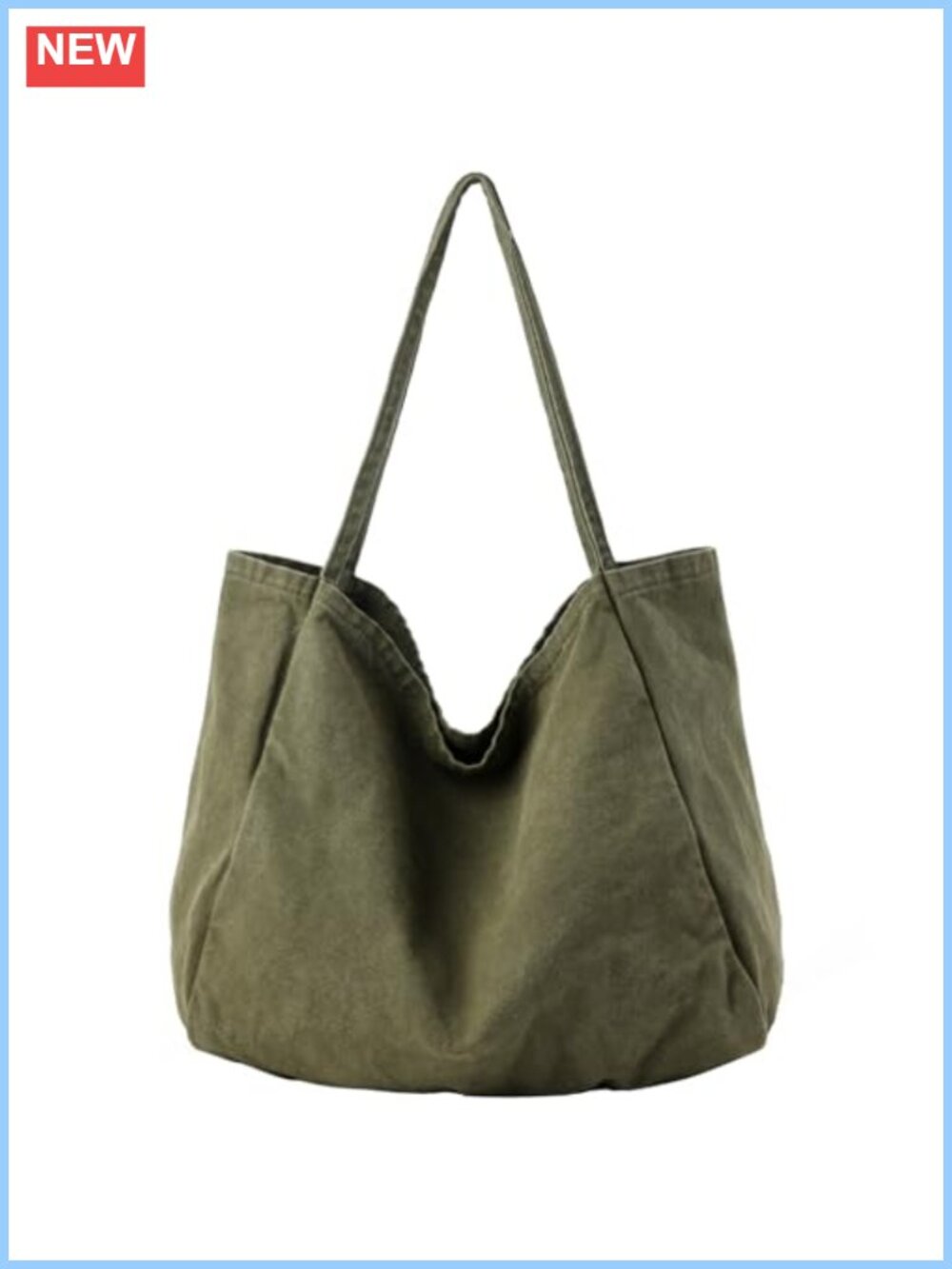 Large Canvas Tote Bag for Women Hobo Shoulder Work Travel Purse